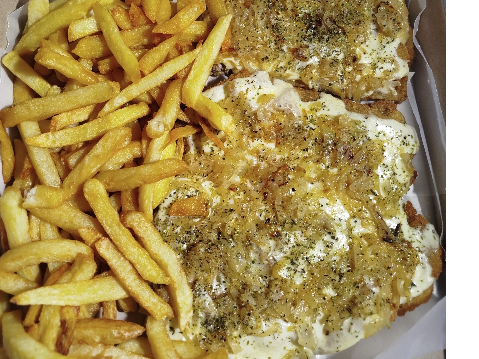 Milanesa a la fugazza