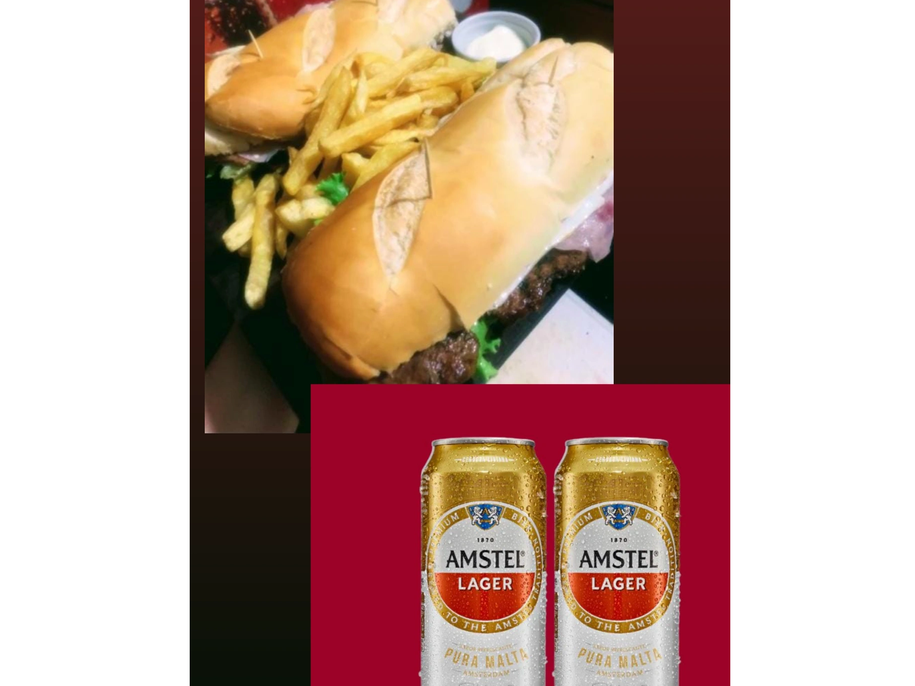 2 lomos +  2 cerveza