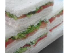 Jamón queso tomate y lechuga