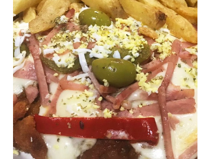 Pizzanesa para 4 /5 personas común ( Carne)