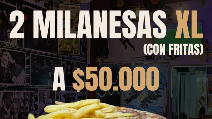 Promo 2 Mila napo con fritas