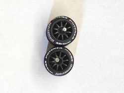 Ruedas de Goma Premium 10 rayos negra