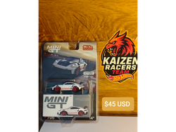 Porsche 911 GT3 RS blanco llantas rojas