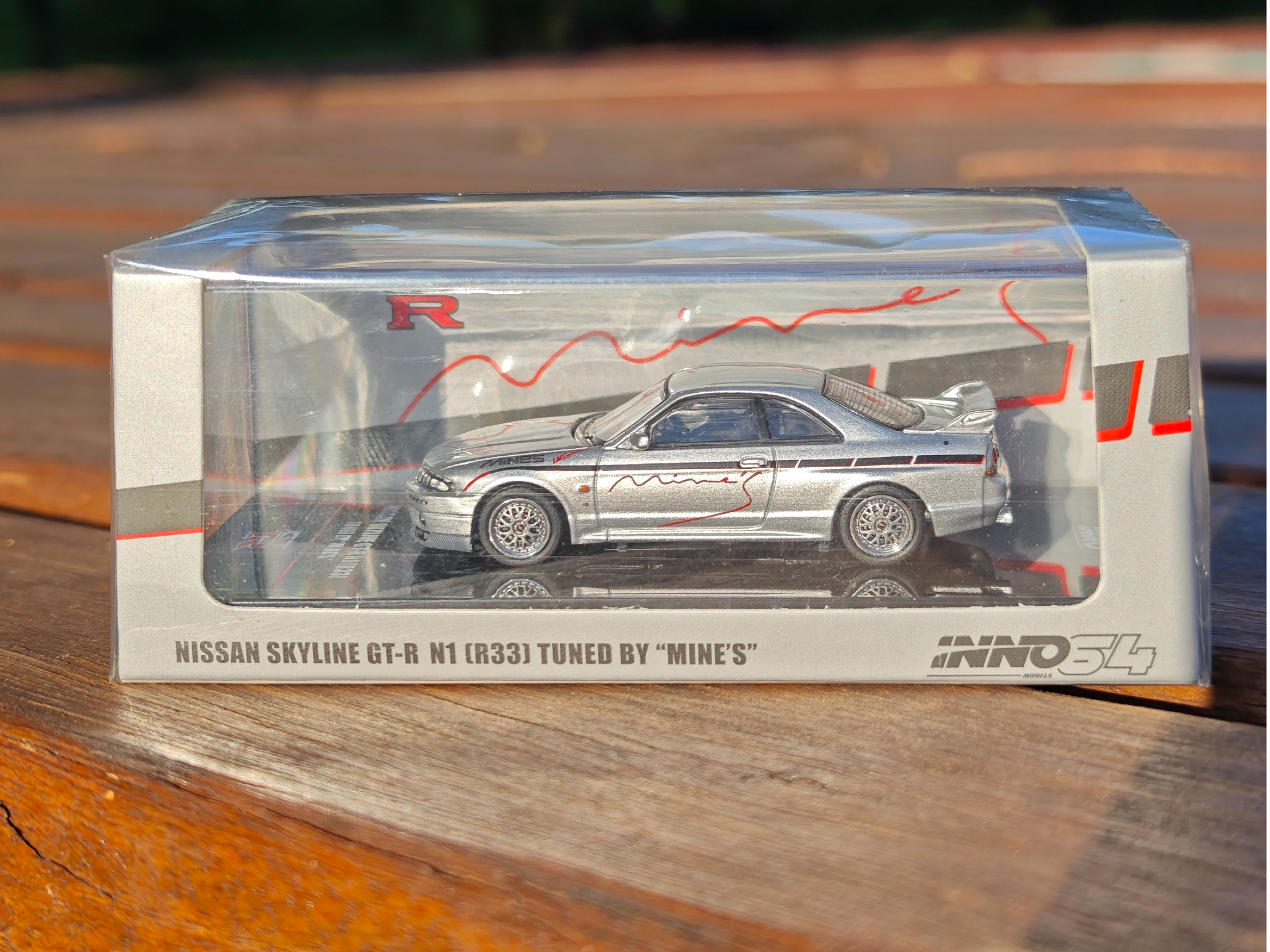 Nissan skyline GT-R R33 tuned by mine's Gris