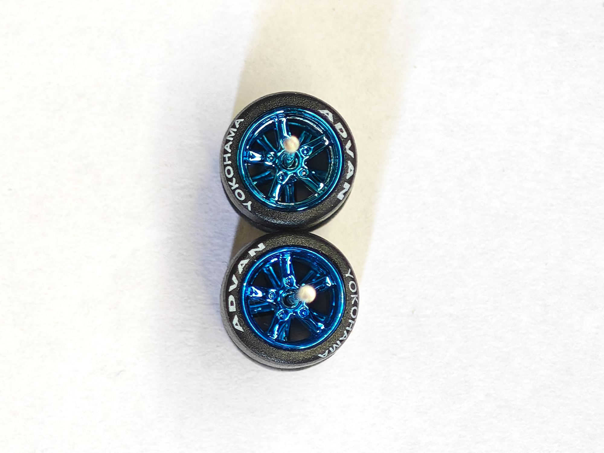 Ruedas de Goma Premium 5 rayos azul