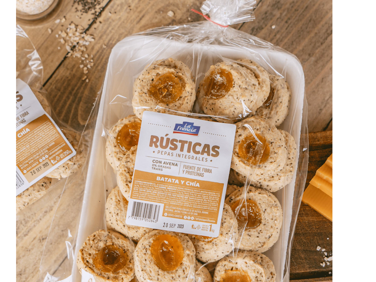 Pepas Integrales de Batata y Semilla Chia. La Francia x 500g