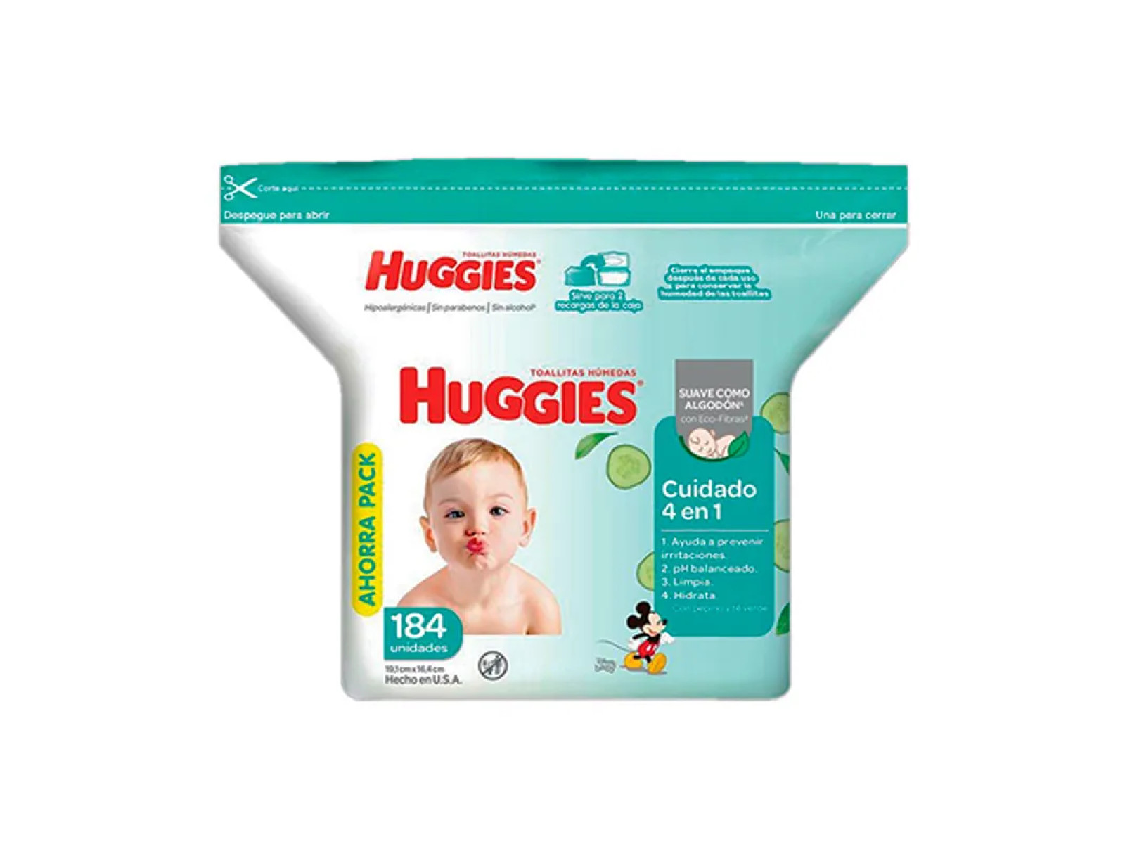 TOALLITAS HÚMEDAS HUGGIES CUIDADO 4 en 1