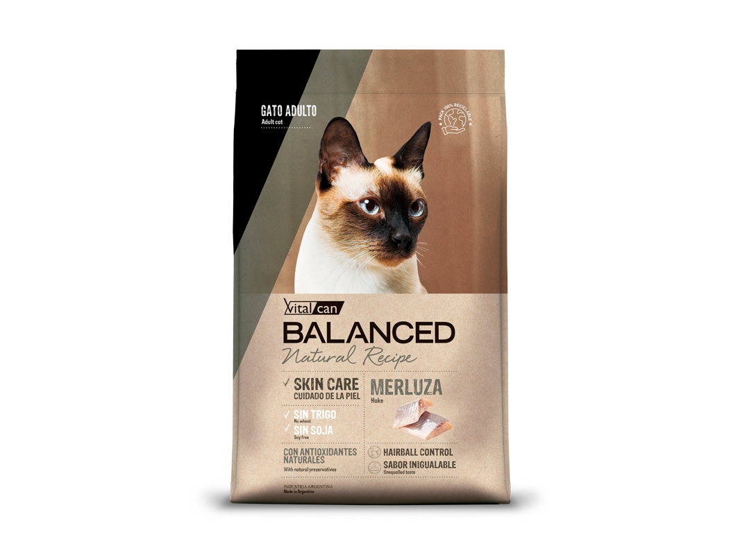 BALANCED NATURAL RECIPE GATO ADULTO MERLUZA