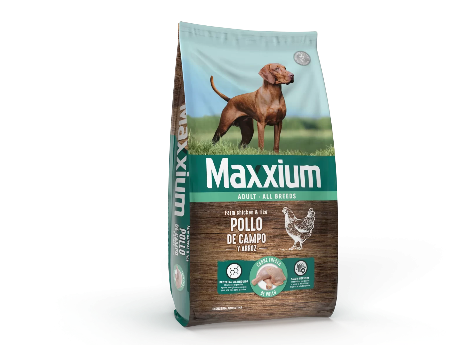 MAXXIUM PERRO ADULTO POLLO DE CAMPO Y ARROZ X 15KG