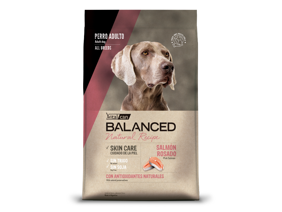 BALANCED NATURAL RECIPE PERRO ADULTO SALMON ROSADO