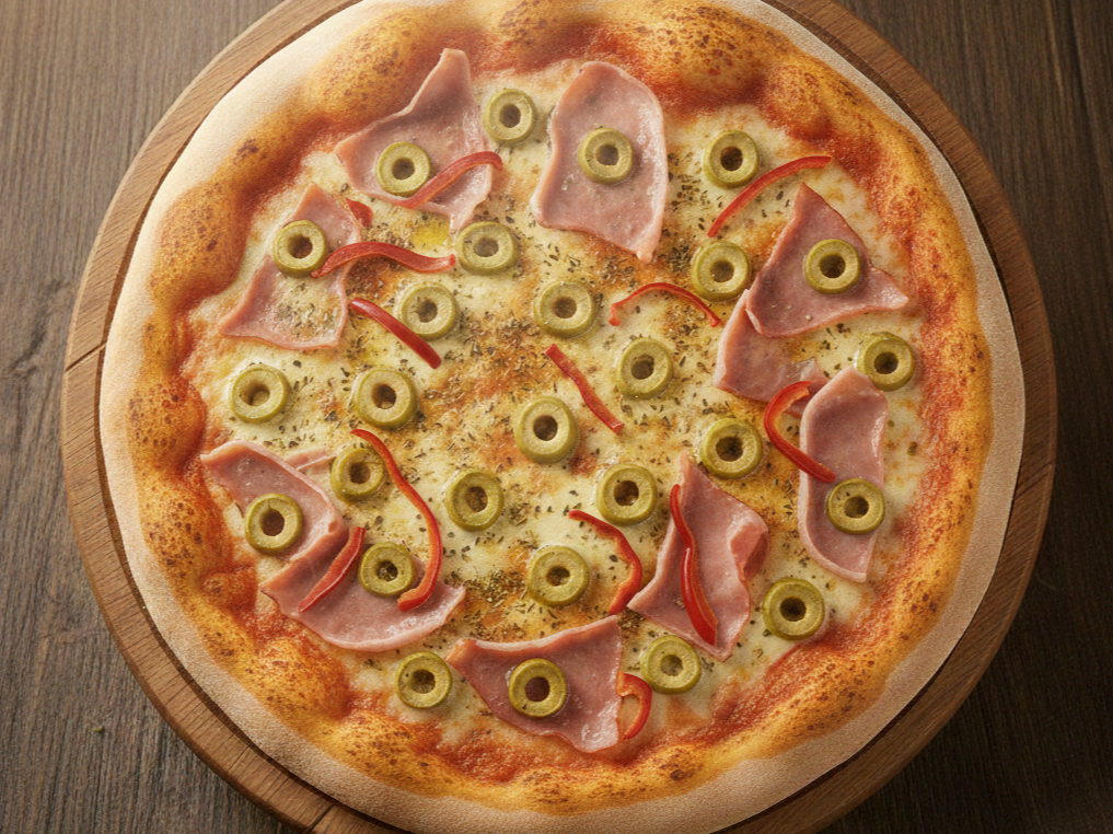 2 Pizza Especial (Jamon, Morrón y Calabresa)