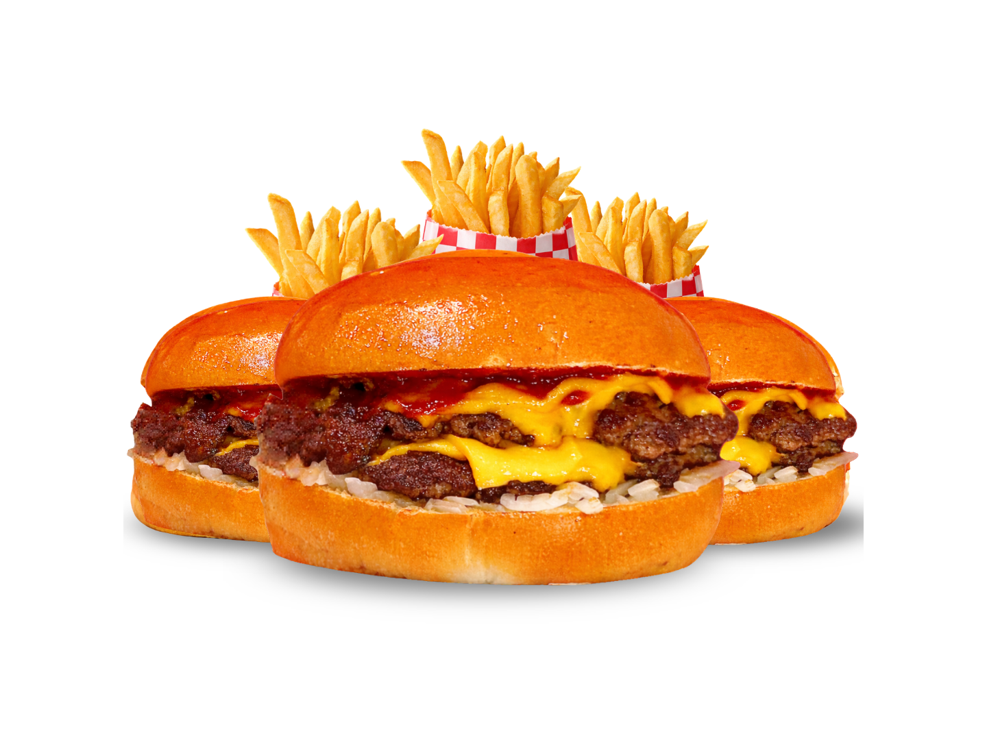 3 Cheese dobles con papas