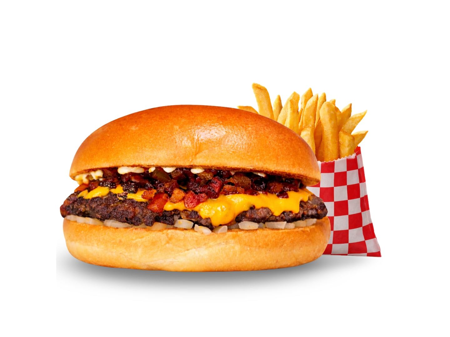 Americana SIMPLE con papas de YankFud - Independencia 1181 -Nva Cba