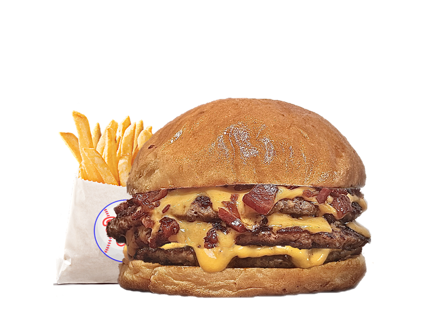 Americana con papas (Triple)