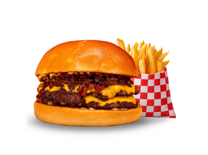 Americana DOBLE con papas de YankFud - T. Caceres de Allende 426-Nva. Cba