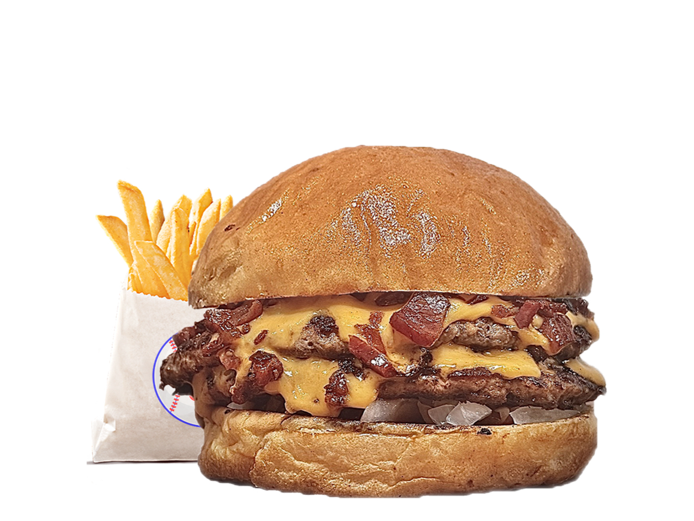 Americana con papas (doble)