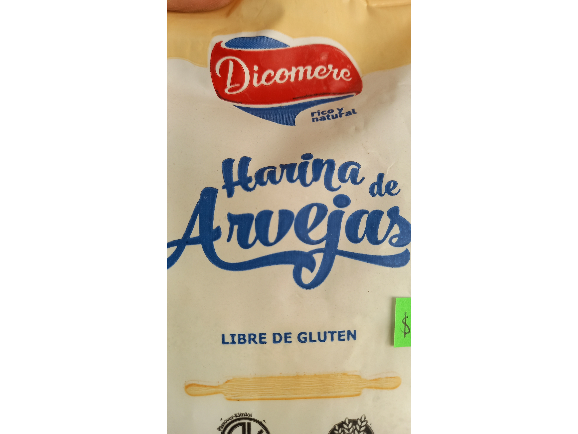 Harina de arvejas libre de gluten