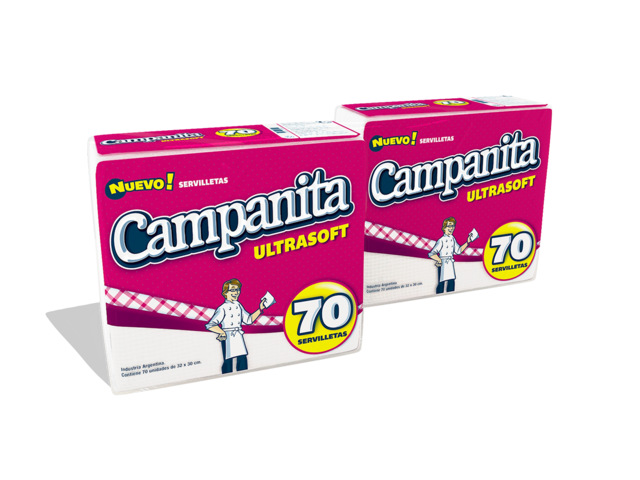 SERVILLETAS CAMPANITA X70 UN