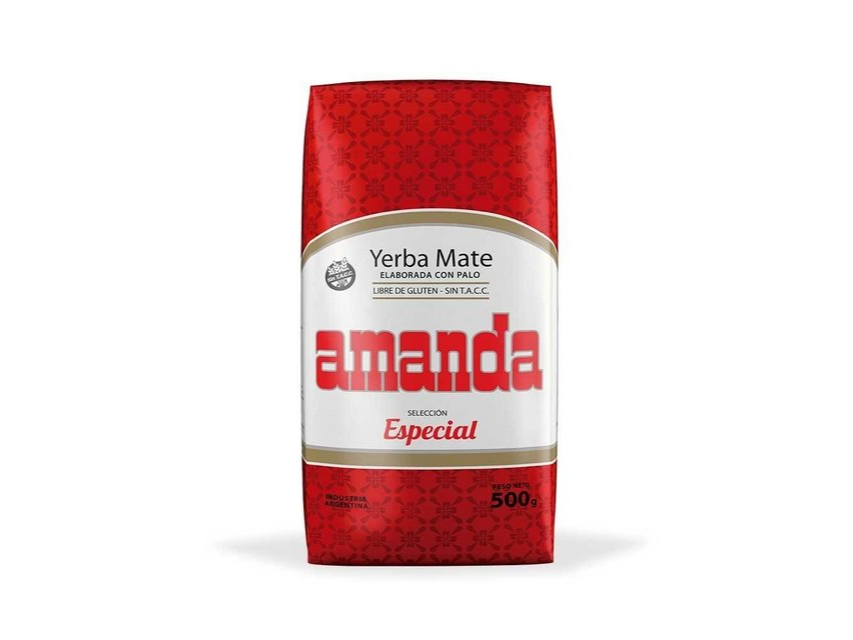 YERBA AMANDA  SELECCIÓN ESPECIAL ELABORADA CON PALO 500GR