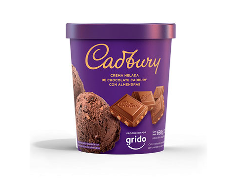 TENTACIÓN CHOCOLATE CADBURY CON ALMENDRAS 1LT