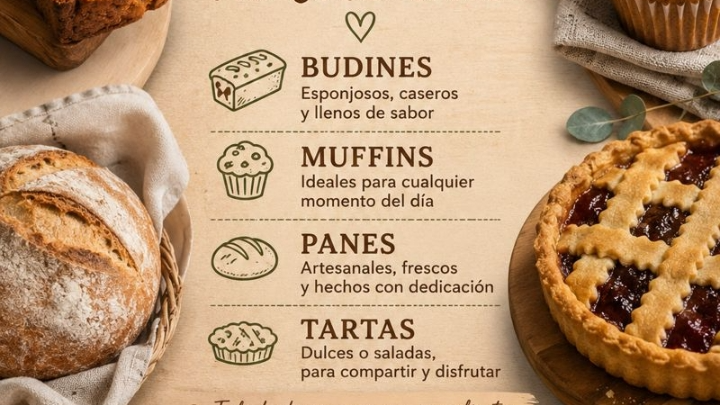 Budines - Muffins  - Pizzas - Panes - Tartas dulces / saladas