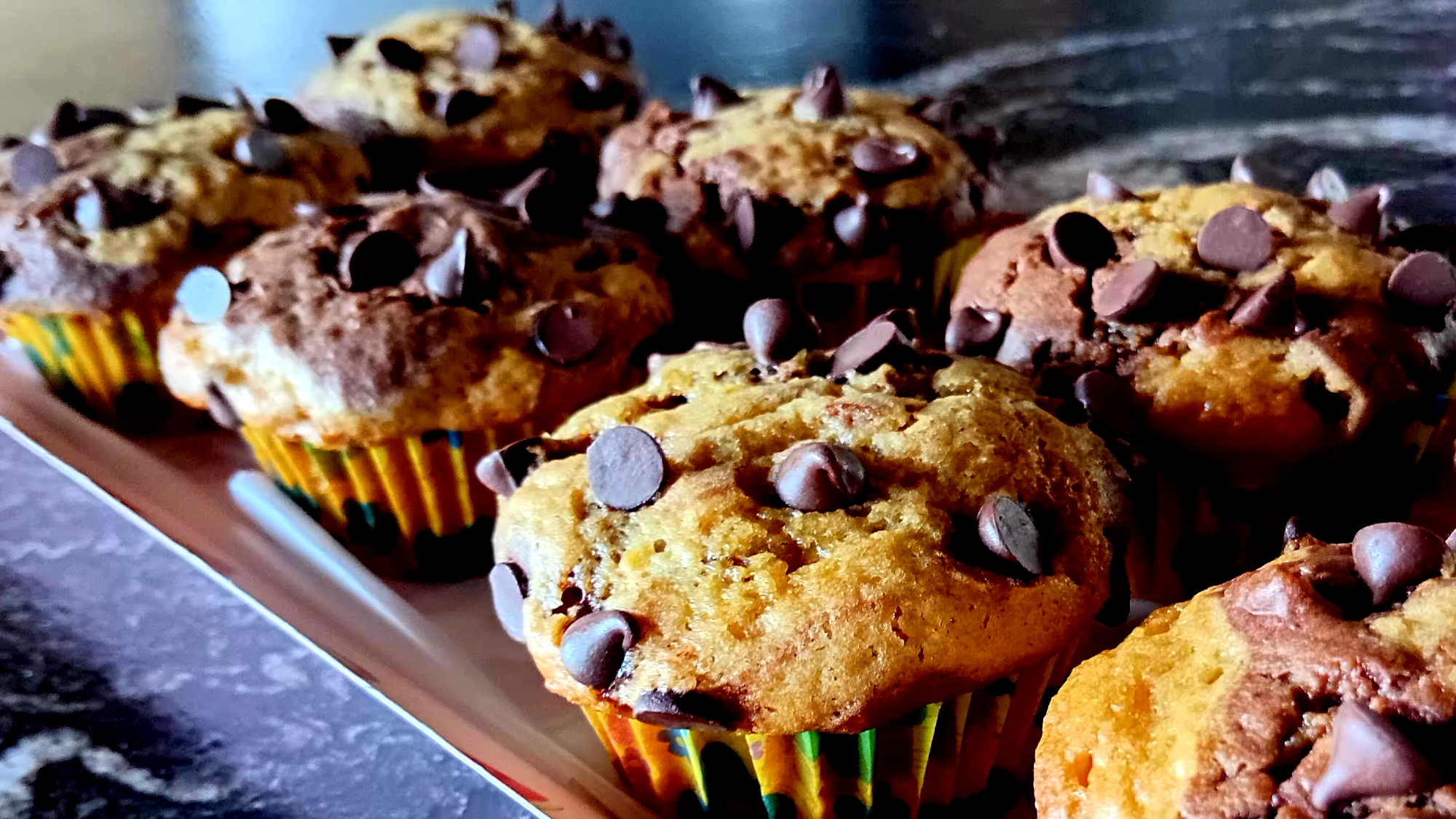 Muffins marmolados