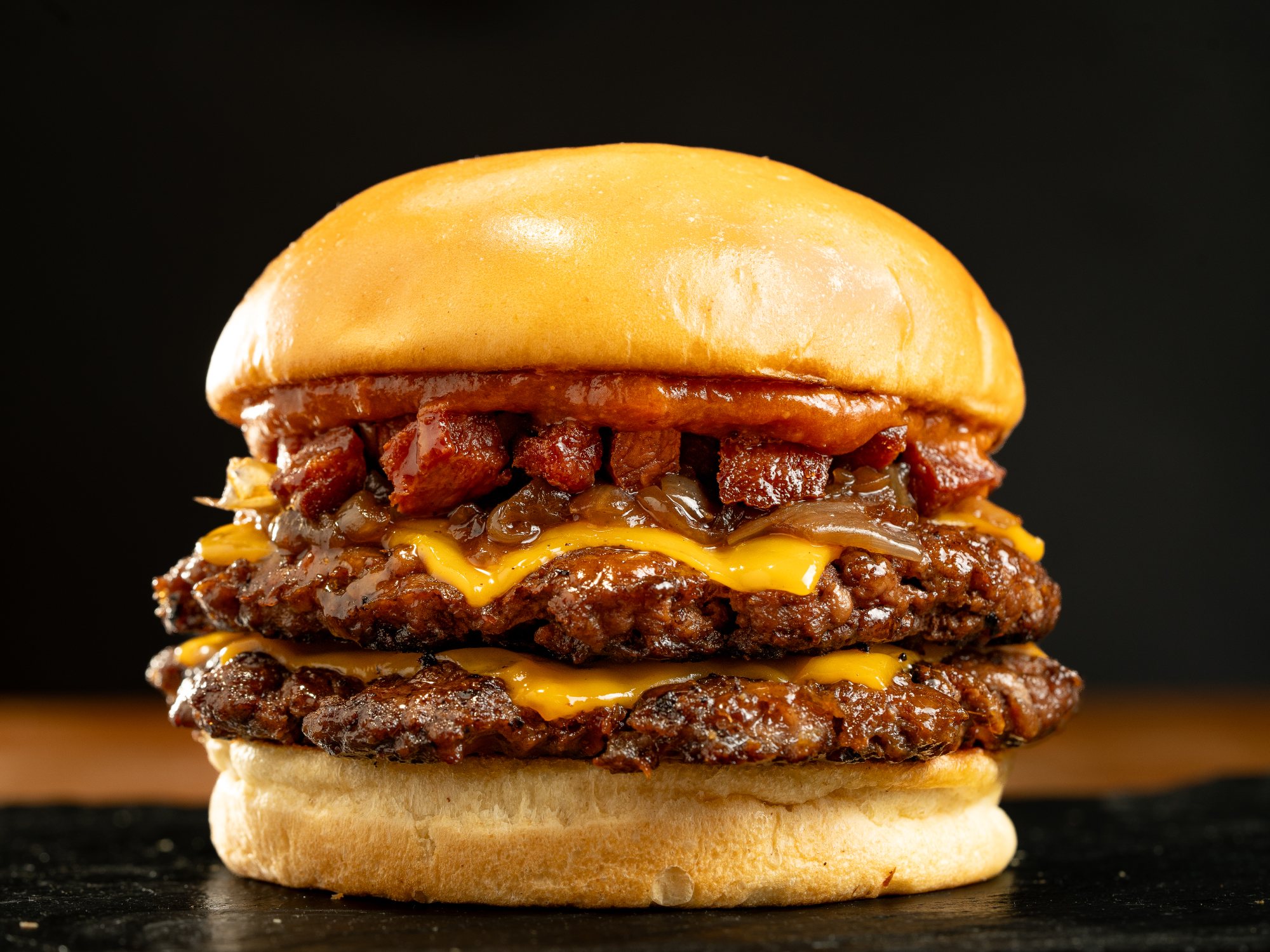 BACON CUBOS CON CARAMELIZADA