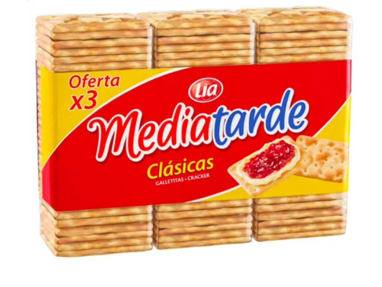 Galletitas de agua Mediatarde Tripack