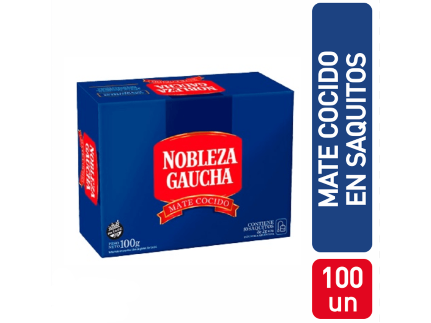 Mate Cocido Nobleza Gaucha x 100 saquitos