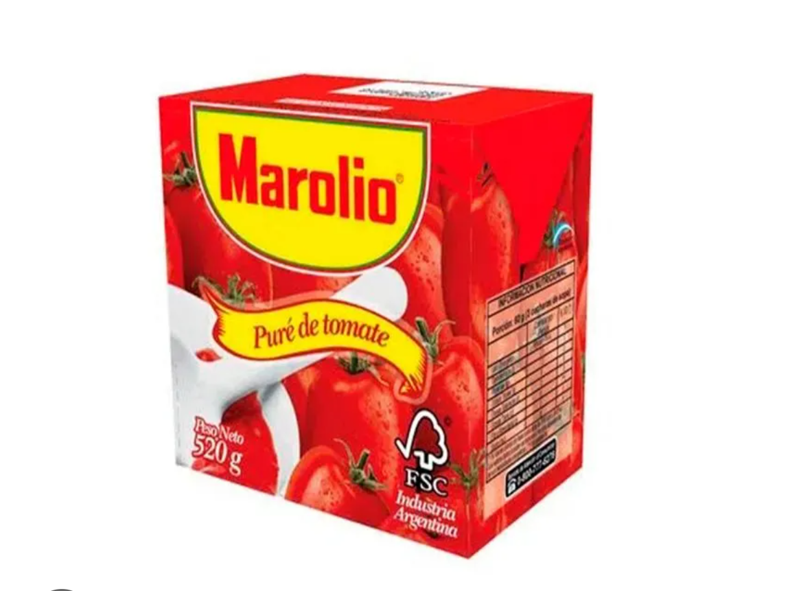 Puré De Tomate Marolio 520 g