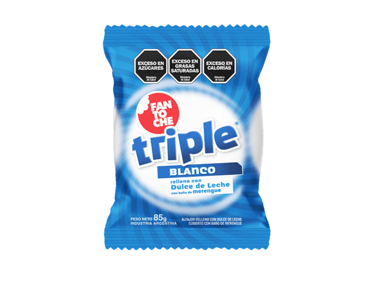 Alfajor Fantoche Triple Blanco 85 g