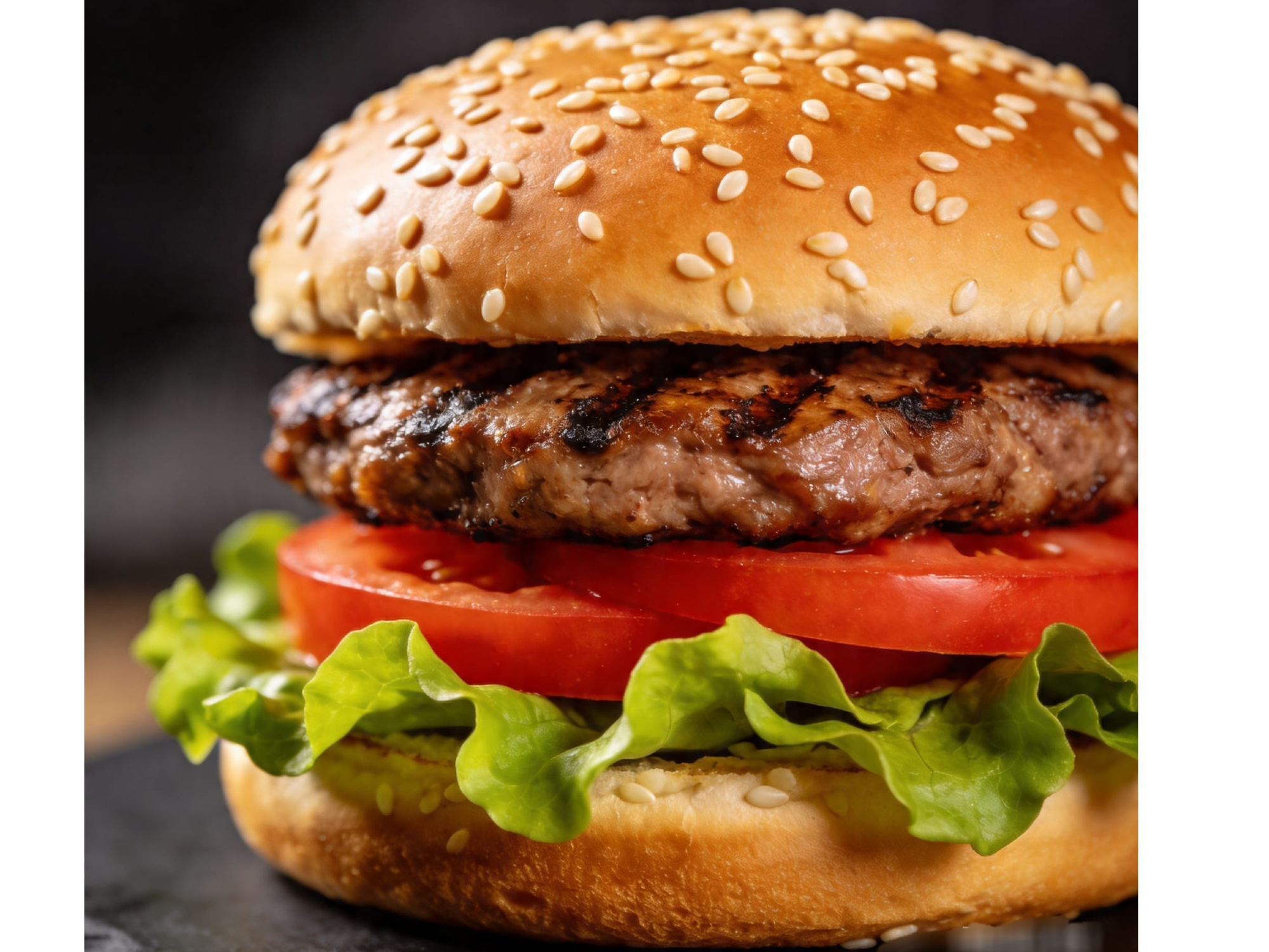 N°4  Hamburguesa lechuga y tomate