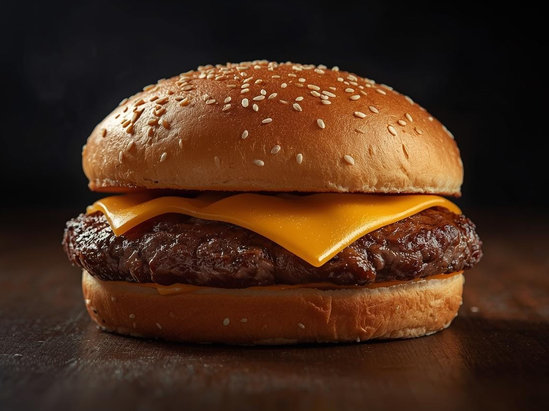 N°2      Hamburguesa con queso cheddar