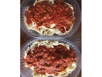 Tallartines con Bolognesa