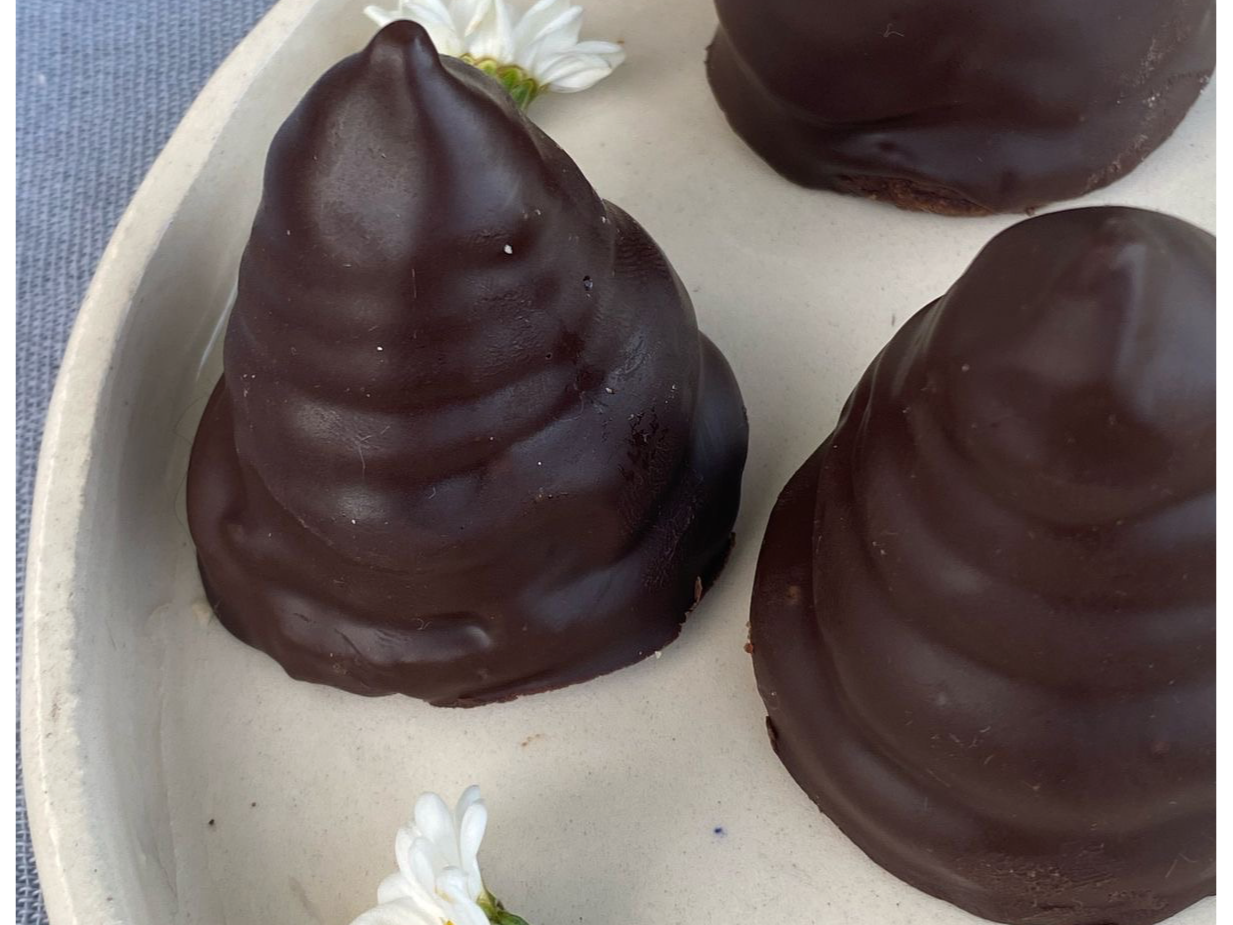 Conito de chocolate y dulce de leche SIN TACC