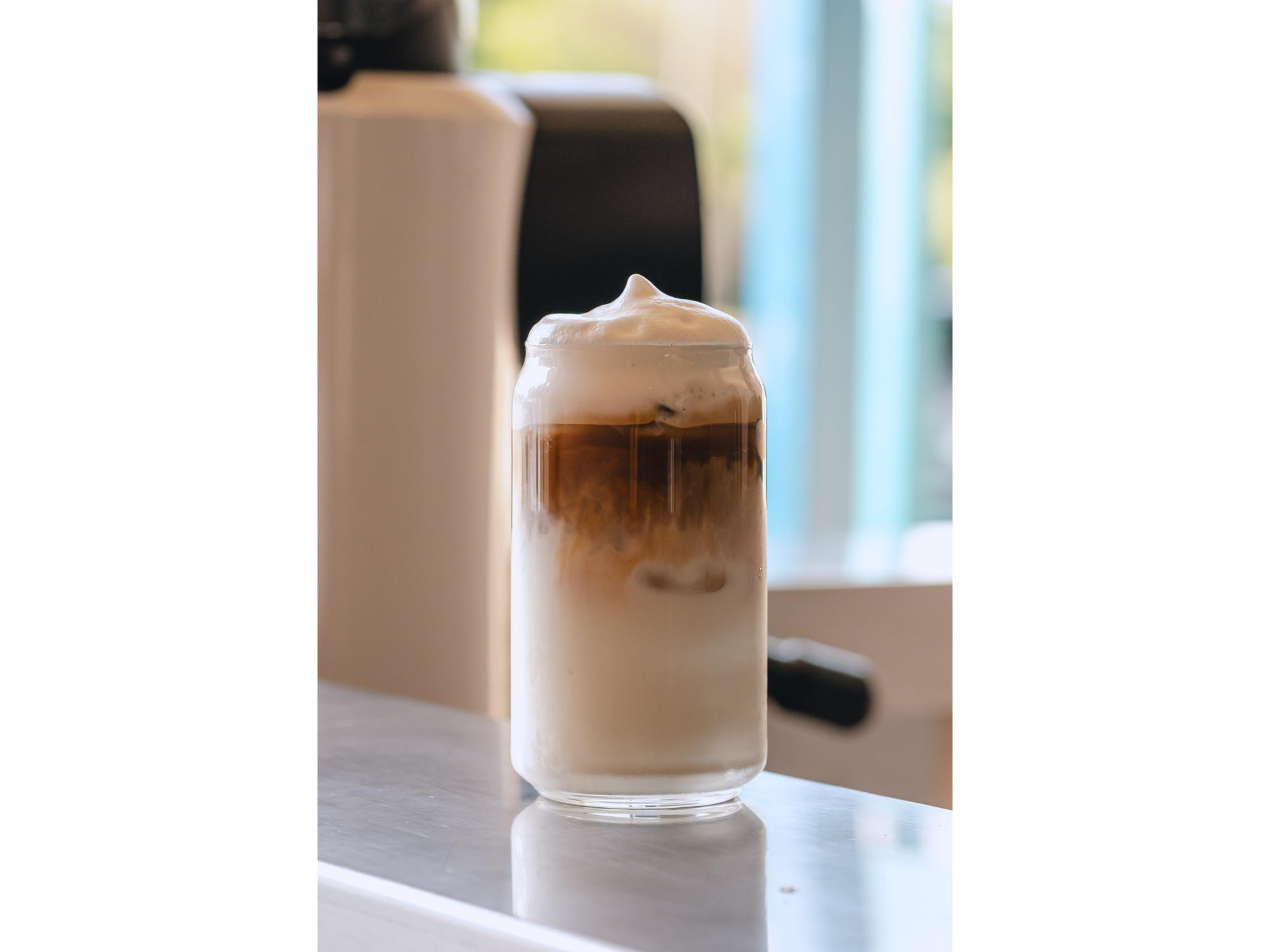 Iced caramel latte