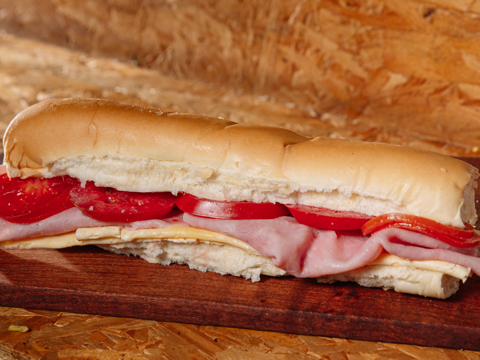PEBETE JAMON Y QUESO
