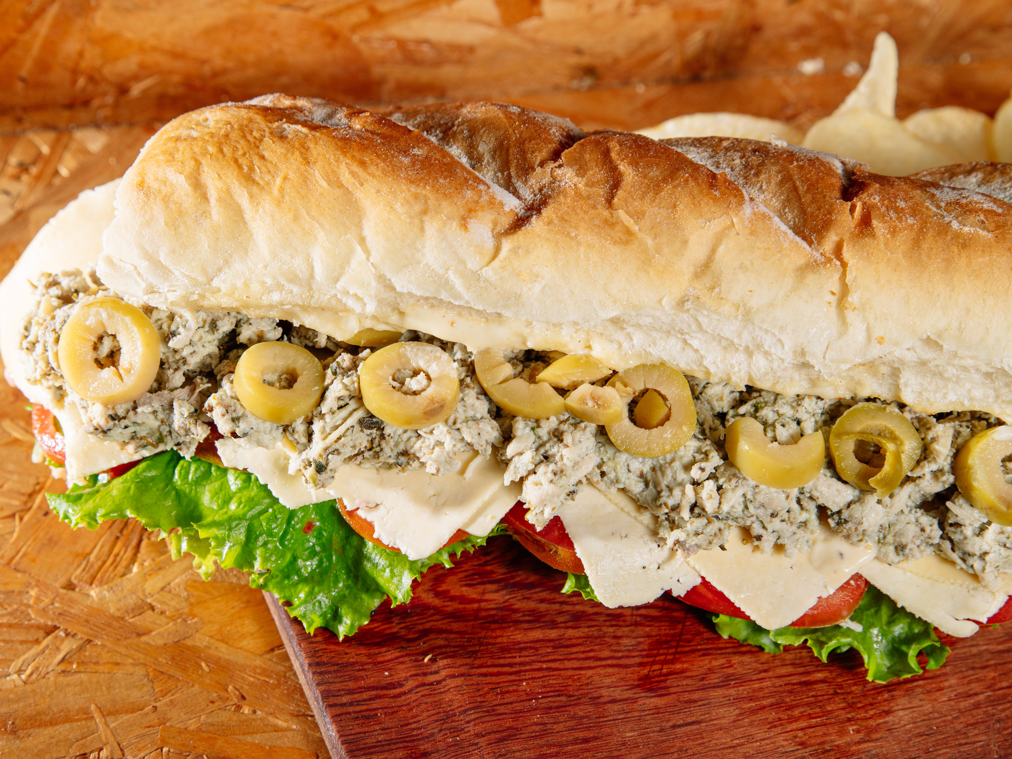 BAGUETTE POLLO DESMENUZADO