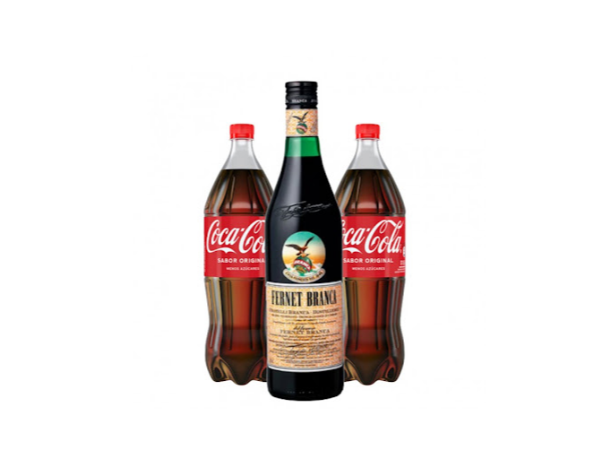 1 Fernet 750cc + 2 Coca Cola 2.25lts