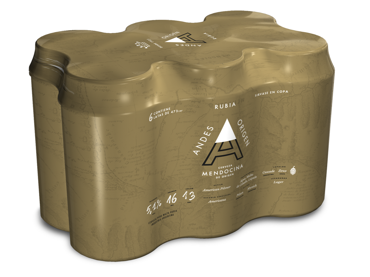 Six pack andes rubia 473cc