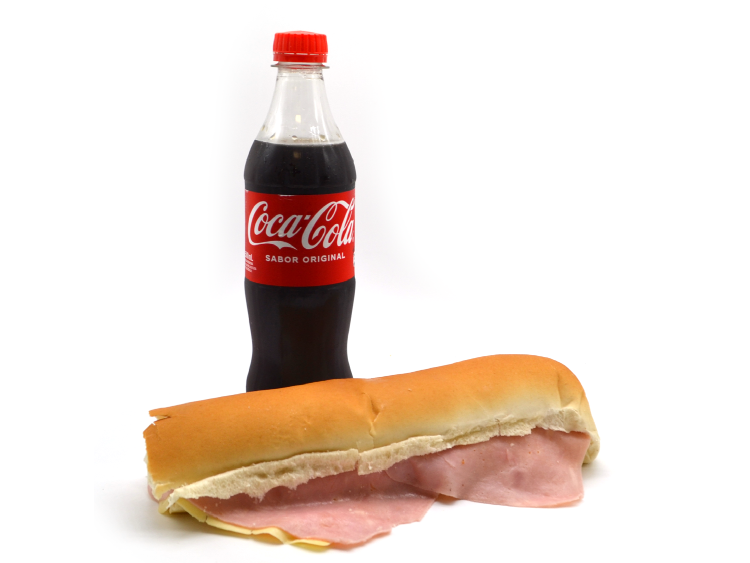 Pebete De Jamon Y Queso + 1 Coca 500ml