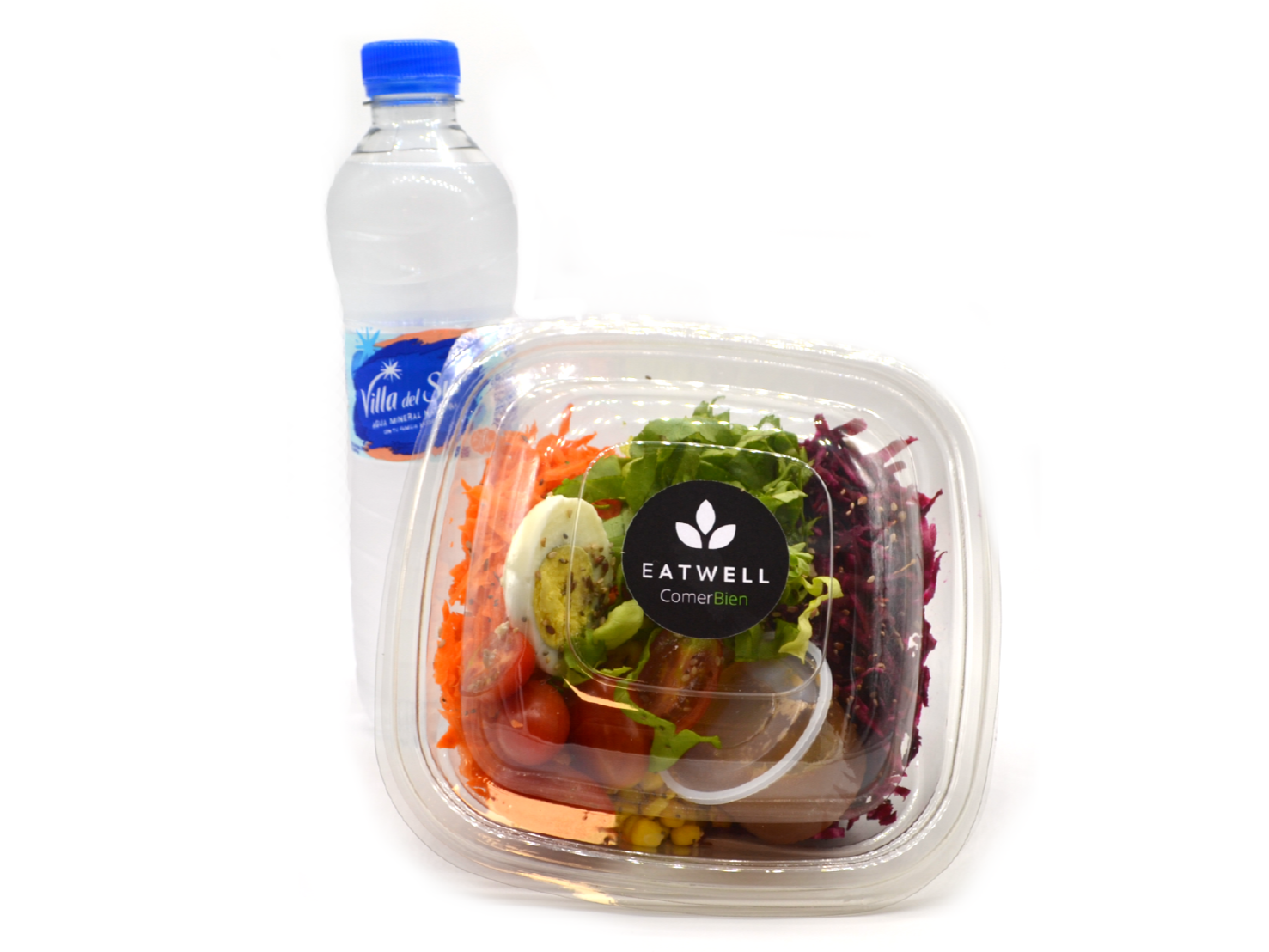 1 Ensalada Popular + 1 Agua Villa Del Sur 600ml