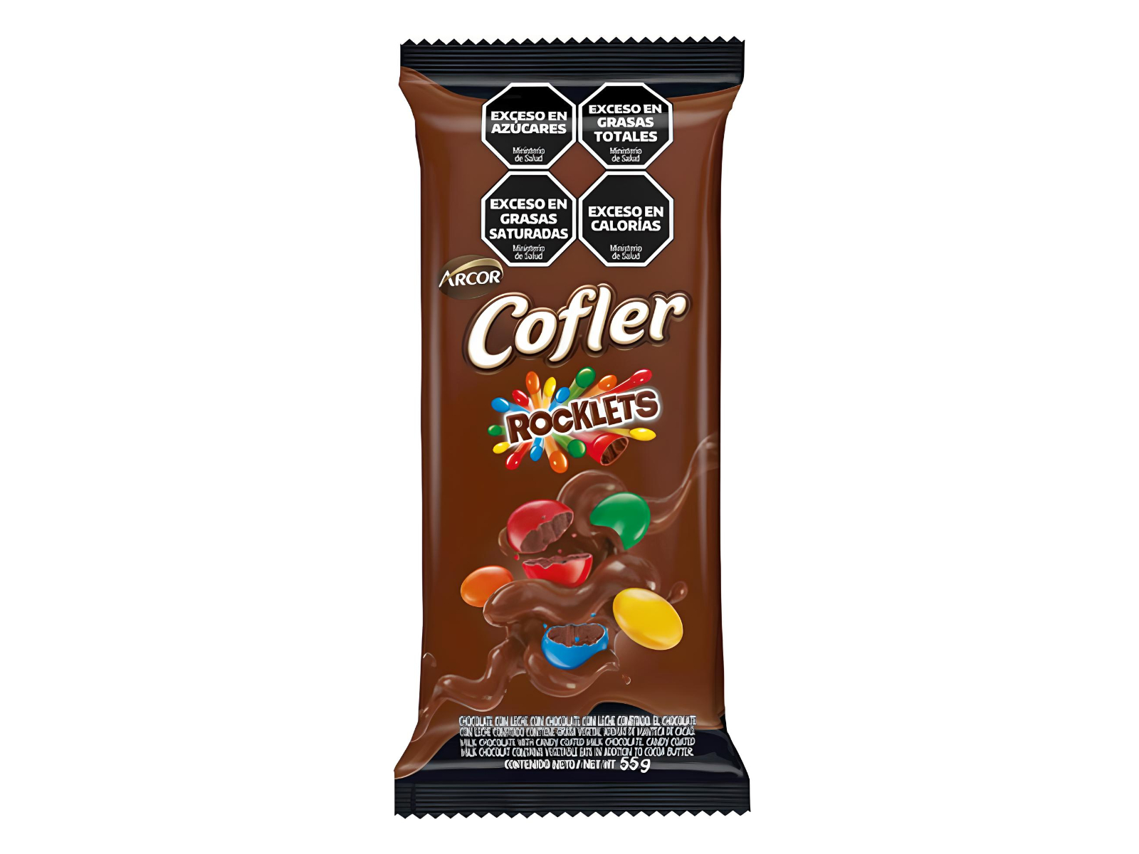 Chocolate rocklets confitados 55gr