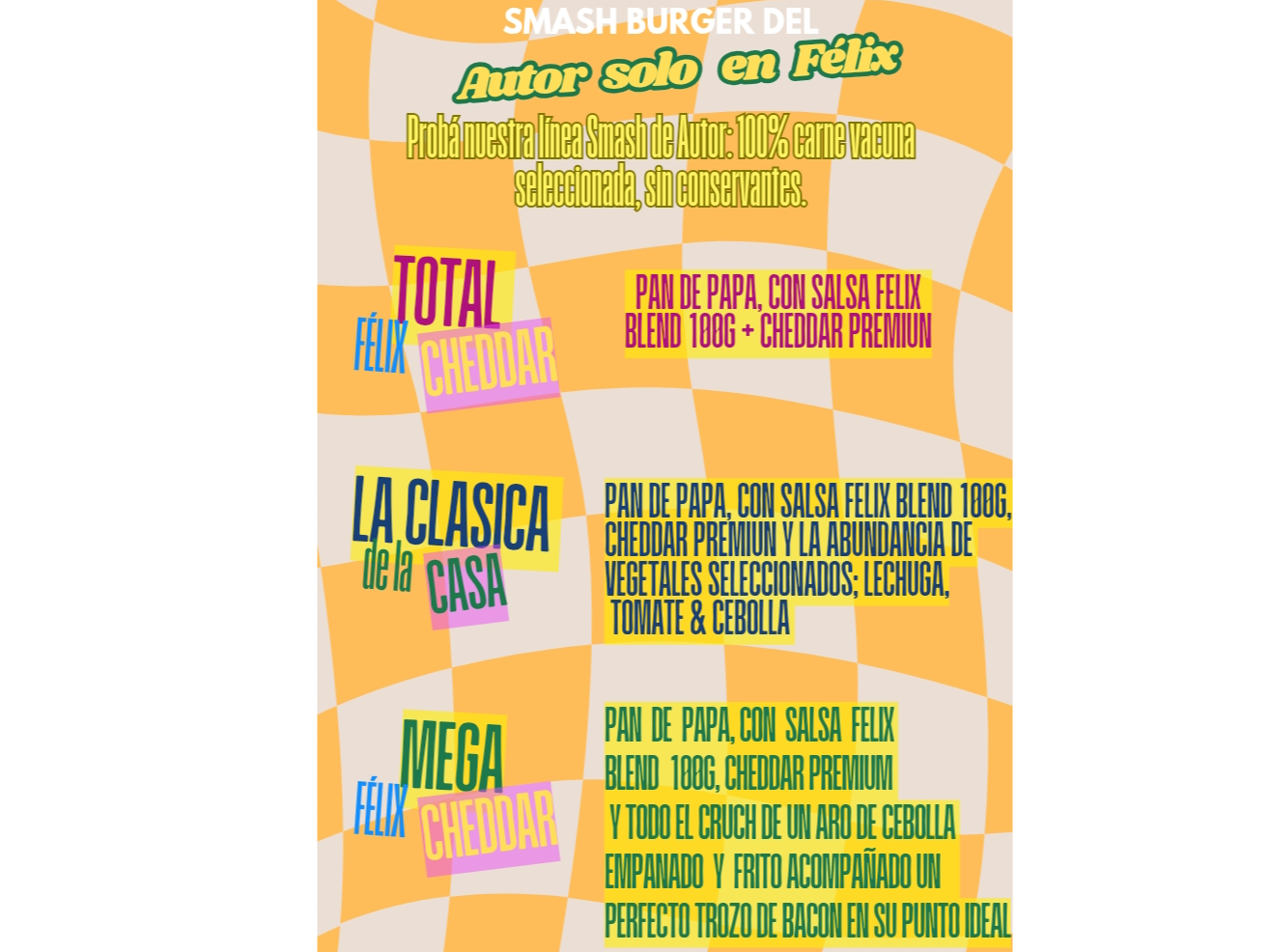 2 BURGUER  SMASH A  ELECCION