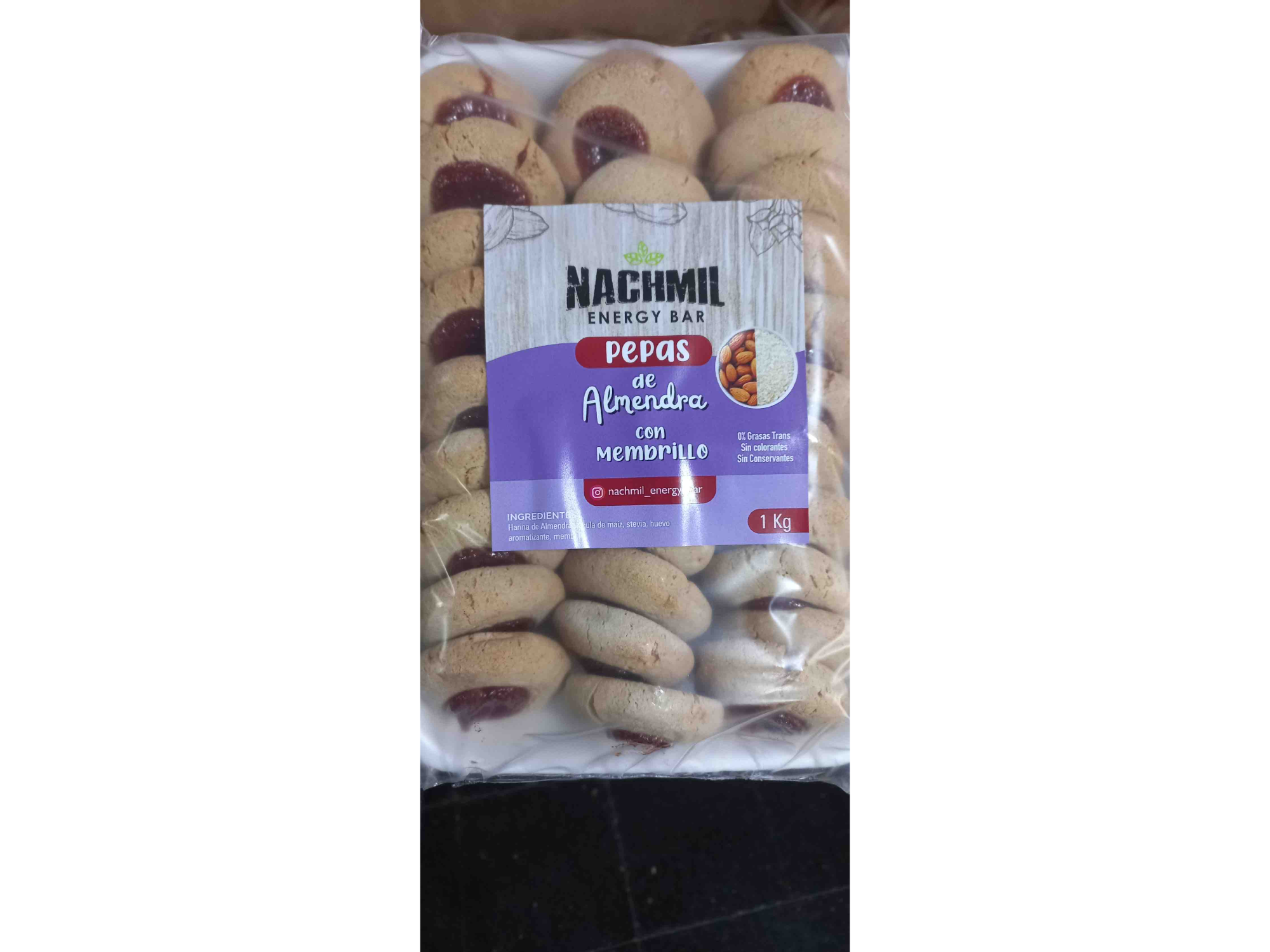 Pepas harina de almendra de membrillo x1k