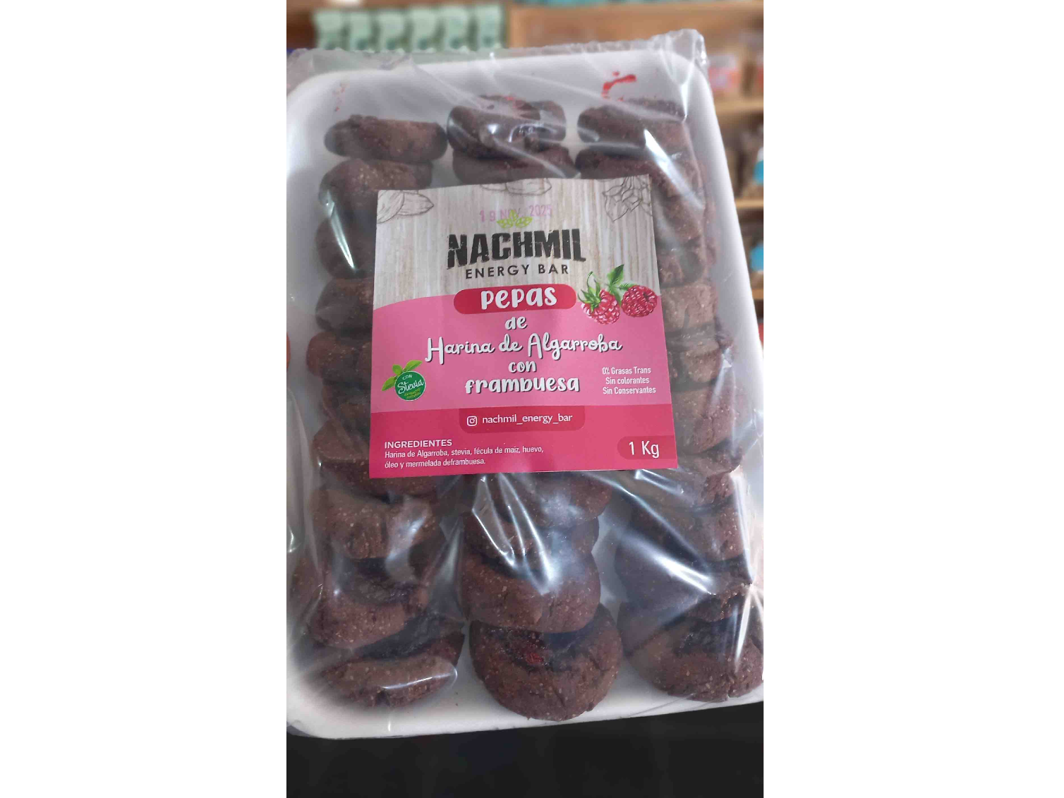 Pepas de Algarroba con frambuesa x1k