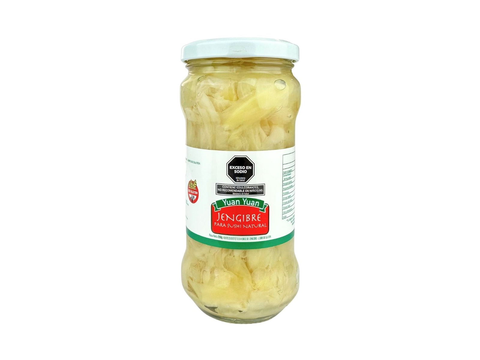 LAMINAS DE JENGIBRE P/SUSHI X250GR YUAN YUAN