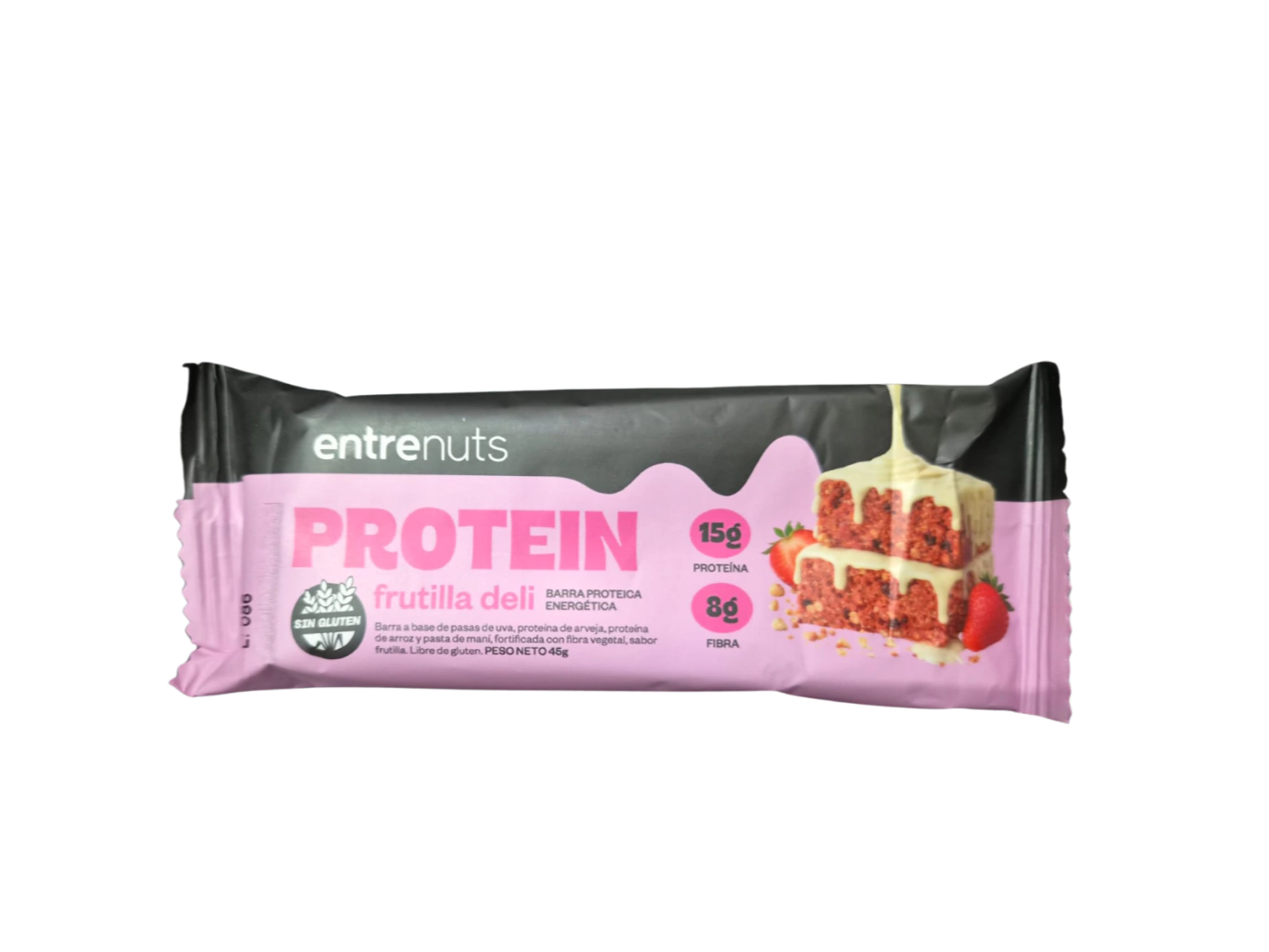 Barritas Proteicas Frurilla 15gr prote Entrenuts