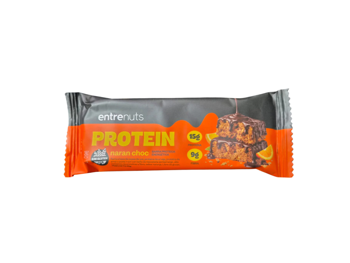 Barritas Proteicas naran choco 15gr prote Entrenuts