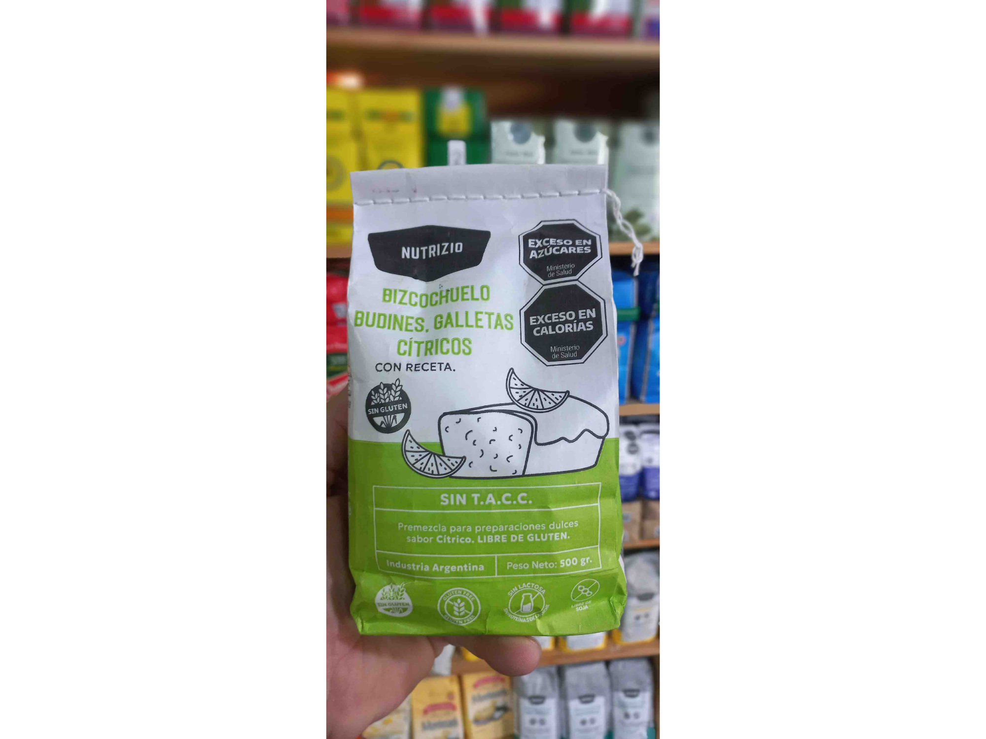 Pre mezcla bizcochuelo , budines y galletas cítricos Sin tac